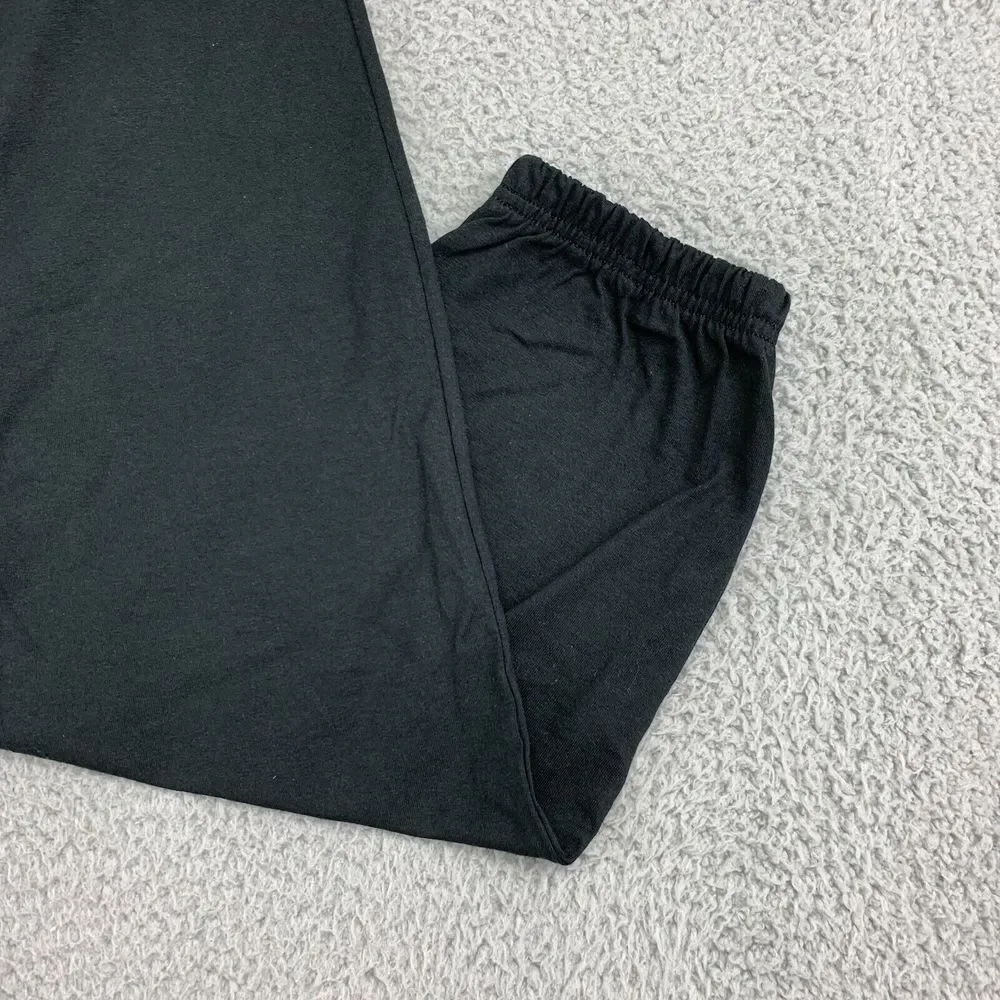 Champion Joggers Mens Small Black‎ Closed Hem Lightweight 100% Cotton Pants NWT